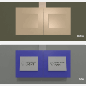 Mount switches that are in contrast to the wall